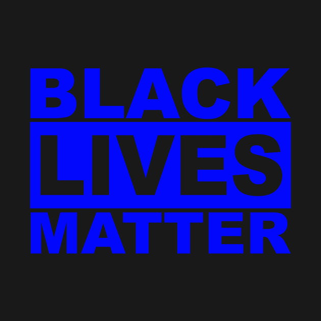 Black Lives Matter Logo (Blue) by HardyShop