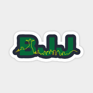 BJJ - Rio de Janeiro Skyline Magnet