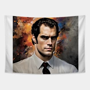 artwork with Henry Cavill Tapestry