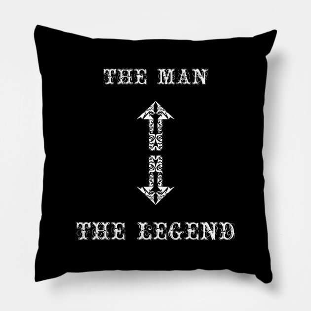 Funny The Man The Legend Design Pillow by Kidrock96