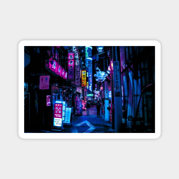 Tokyo's Bladerunner Vibes Magnet by HimanshiShah