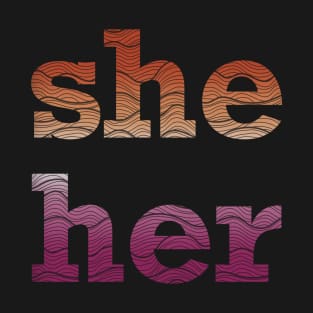 She Her Waves T-Shirt