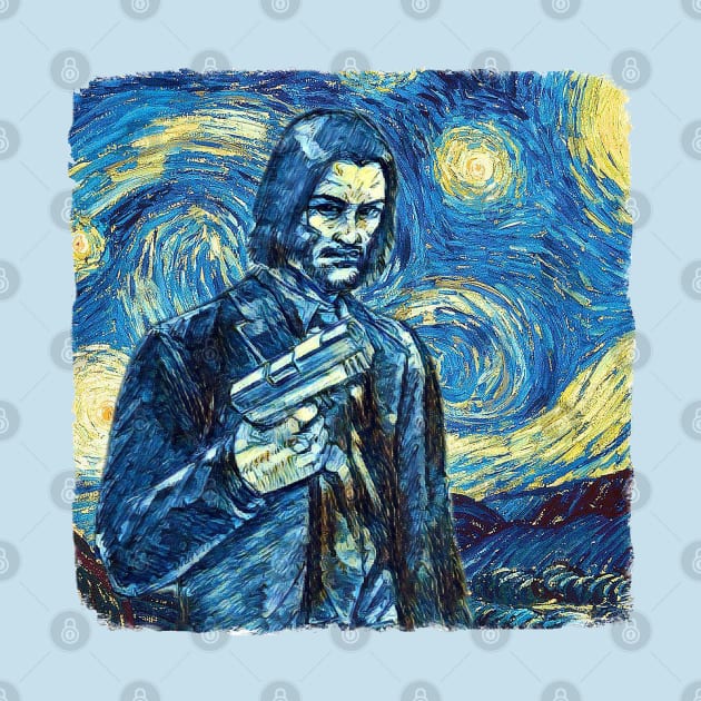 John Wick Van Gogh Style by todos