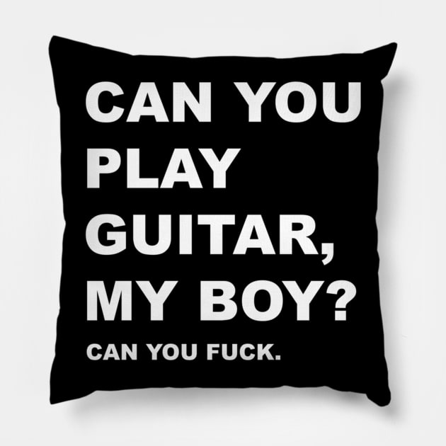 The Courteeners - _Can You Play Guitar, My Boy_ Pillow by engmaidlao