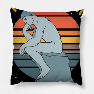 Rodin The Thinker Philosophy Thinking Pillow