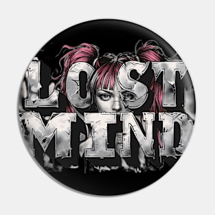 Lost Mind lady Graphic T-shirt 04 Pin