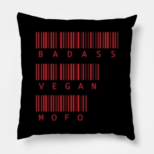 Badass vegan mofo Pillow