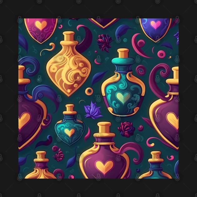 Love potions - seamless pattern by Newtaste-Store