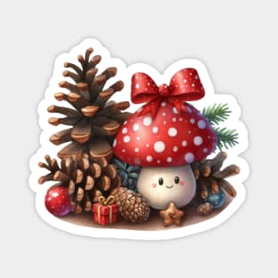 Little Cuties - Christmas Mushroom Magnet