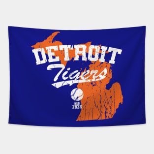 Detroit, Michigan - Motor City Kitties - 2023 Tapestry