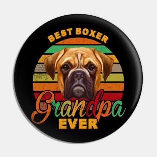 Best Boxer Grandpa Ever Pin