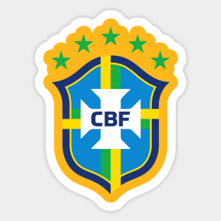 Brasil Soccer Flag Team Brazil Support Gift Sticker for Sale by