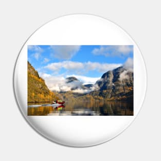 Aurlandsfjord Flam Norwegian Fjord Norway Scandinavia Pin