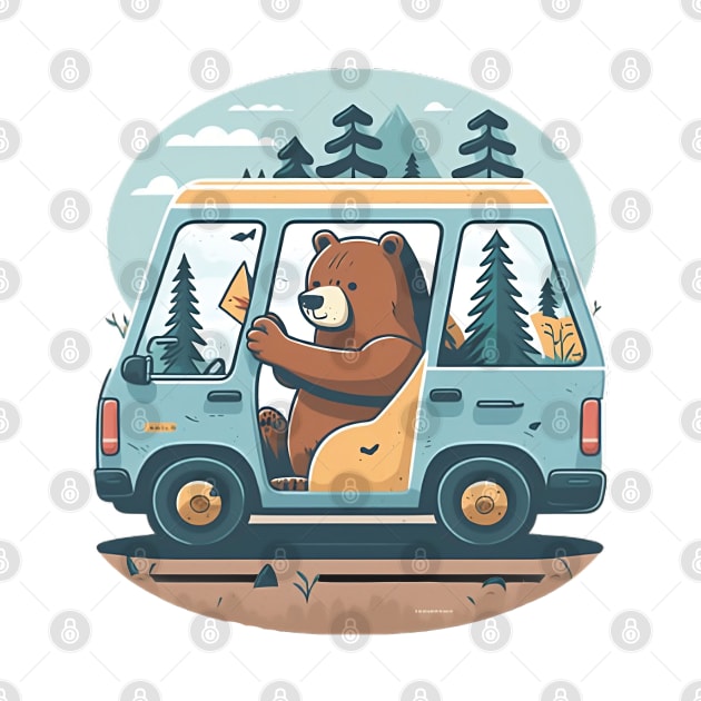 Bear's Wild Van Adventure by zoocostudio