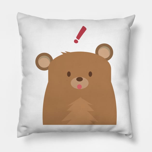 Bear Emoji Funny Nursery Cartoon Drawing Design Emoji Pillow