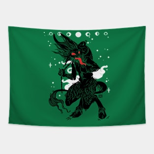 Krampus Christmas Demon Art Tapestry