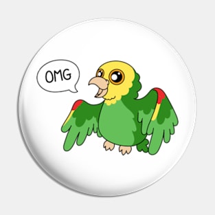 Yellow Headed Amazon Parrot Pin