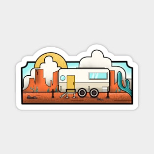 Campervan painting art Magnet