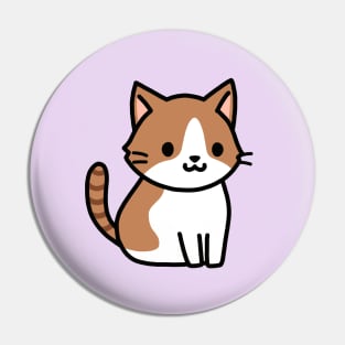 Brown Tabby Cat Pin