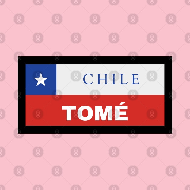 Tomé City in Chilean Flag by aybe7elf