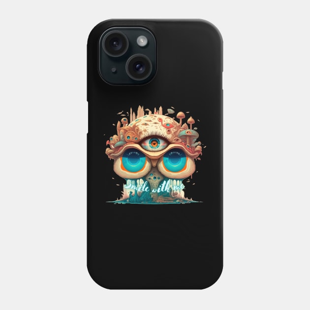 Weirdcore Aesthetic Eye Design Vintage Metal Sign Tin Plates Phone Case by Random Generic Shirts