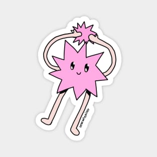 Silly Little Guy | Pink Sticker Version Magnet