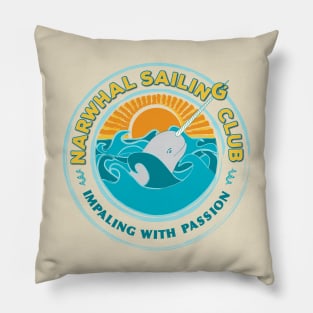 Narwhal Sailing Club Pillow