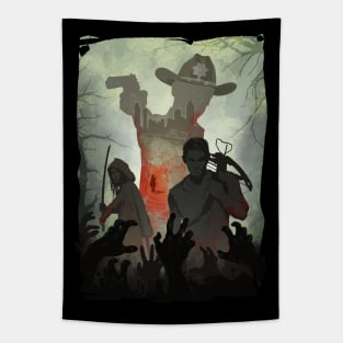 Zombie Fighters Tapestry