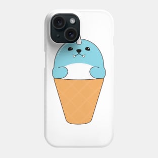 Seal with Ice cream cone Phone Case