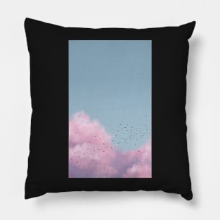 Soft Pink Clouds Pillow