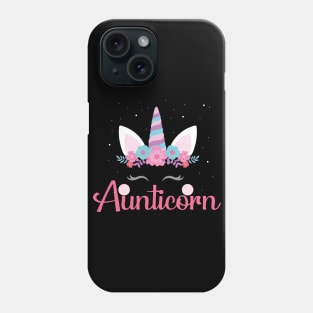 Aunticorn Shirt, Funny Aunt Unicorn T-Shirt, Gift For Aunts, Unicorn aunt, Shirt For Aunt, Gift For Aunts Phone Case