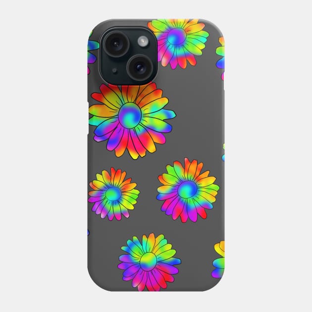 Psychedelic Daises Phone Case by CreativelyRis