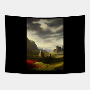 Red Sward Highlands Castle Tapestry