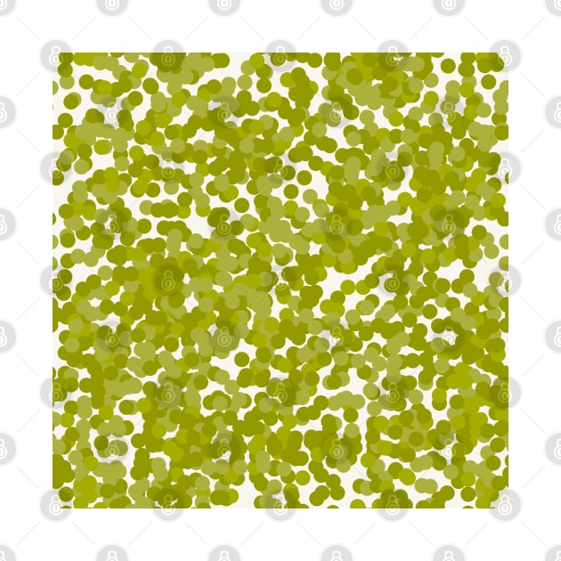 Green dots over cream background by marufemia