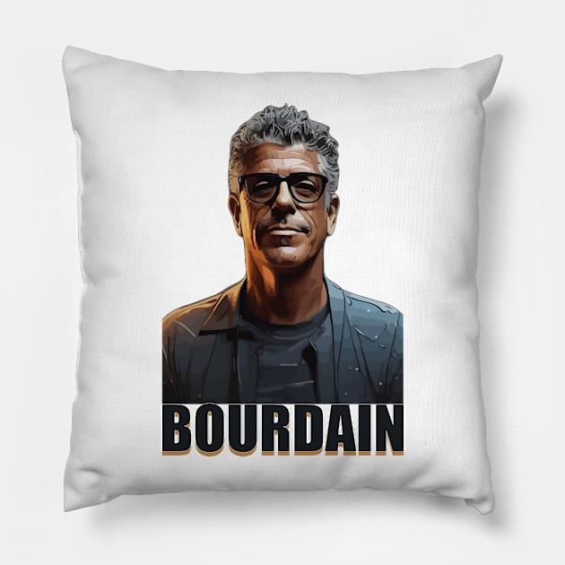 anthony bourdain Pillow by HocheolRyu