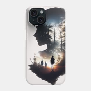 shadow girl in scenery Phone Case