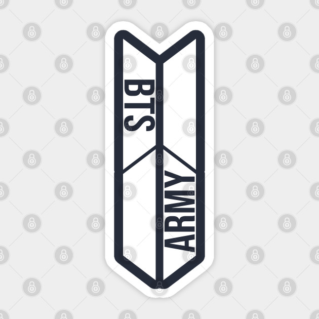 Bts Army Logo Bts Sticker Teepublic