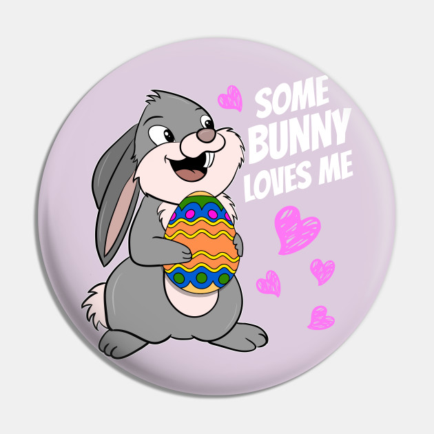 Happy Easter Bunny - Easter Bunny - Pin | TeePublic