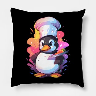 Penguin Chef Pillow