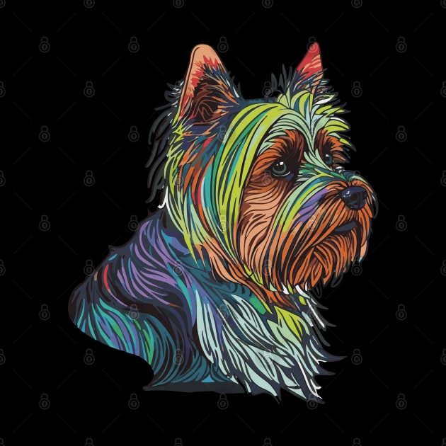 Yorkshire Terrier Dog Art by The Image Wizard