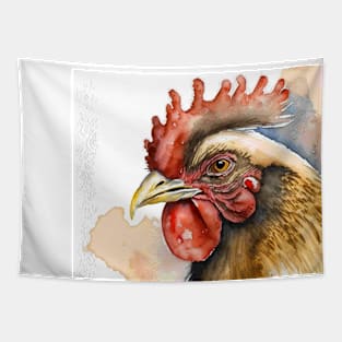 Water colour hen Tapestry