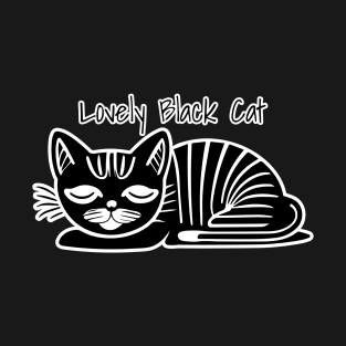 Lovely black cat T-Shirt