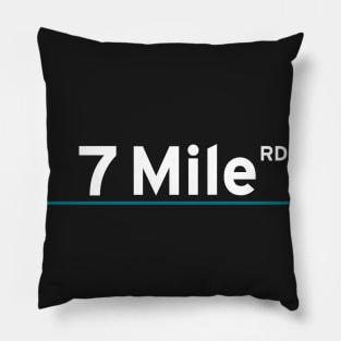 7 Mile Rd | Detroit Pillow