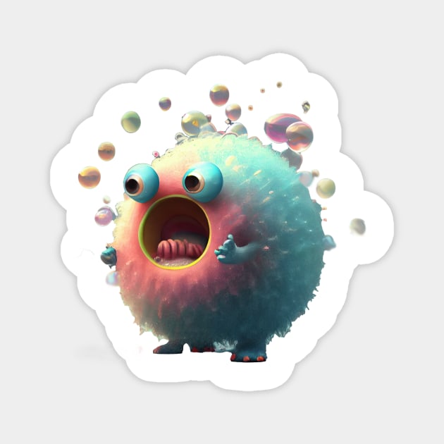 Popper - The Happy Bubble Monster Magnet by PixelProphets