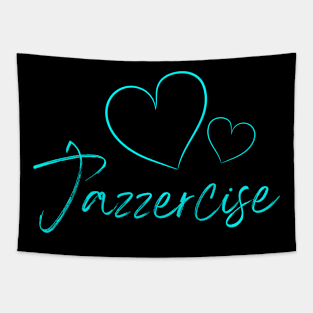 Jazzercise Blues Tapestry