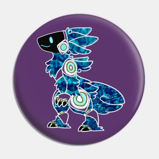 Protogen Fursuit Fursona Furry Blue pattern Pin