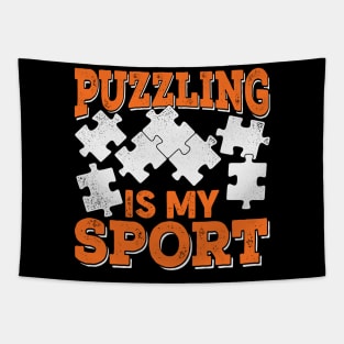 Puzzling Is My Sport Jigsaw Puzzle Lover Gift Tapestry