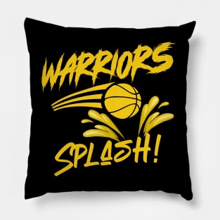 Warriors Splash Pillow