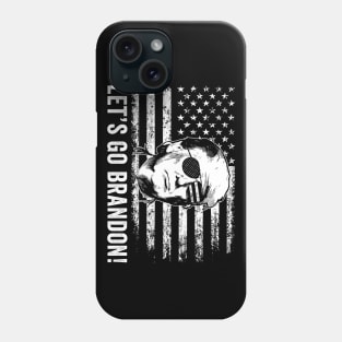 Let's Go Brandon Funny Trump American Flag Phone Case