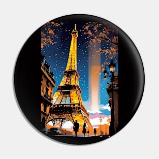 Eiffel tower in Twilight Pin